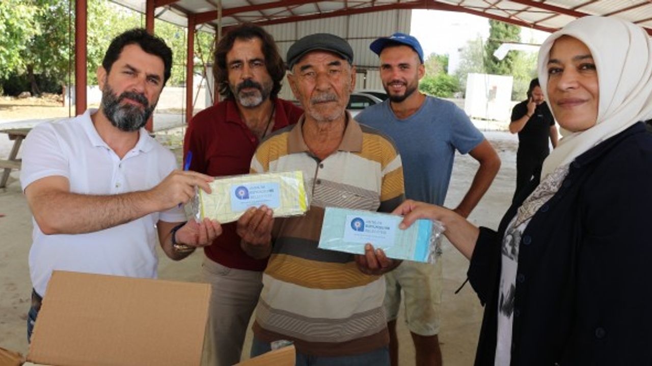 Büyükşehir, Serik’te 18 bin adet yapışkan tuzak dağıttı