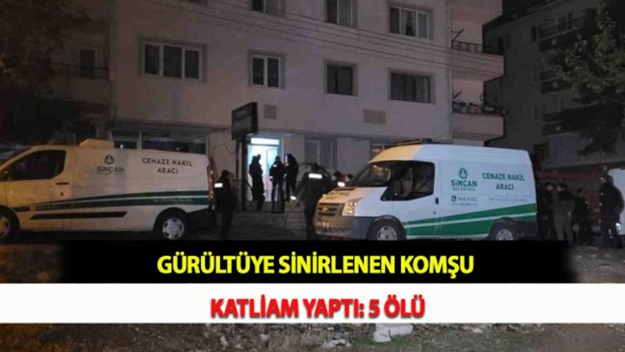 Gürültüye Sinirlenen Komşu Katliam Yaptı: 5 Ölü