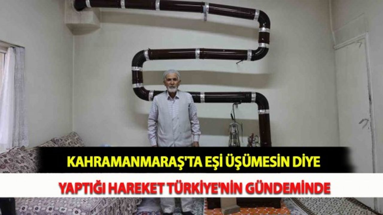 Kahramanmaraş'ta Eşi Üşümesin Diye Yaptığı Hareket Türkiye'nin Gündeminde