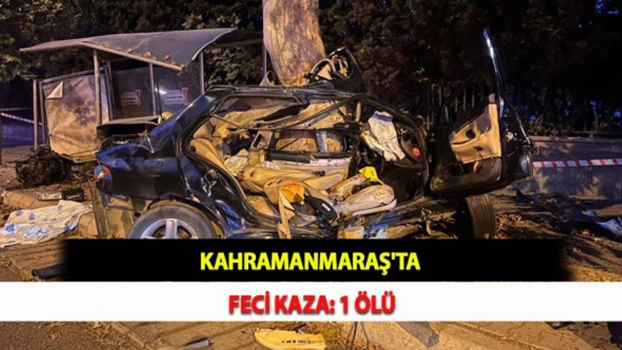 Kahramanmaraş'ta Feci Kaza: 1 Ölü