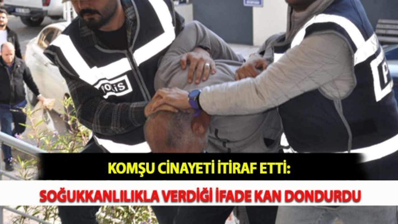 Komşu Cinayeti İtiraf Etti: Soğukkanlılıkla Verdiği İfade Kan Dondurdu