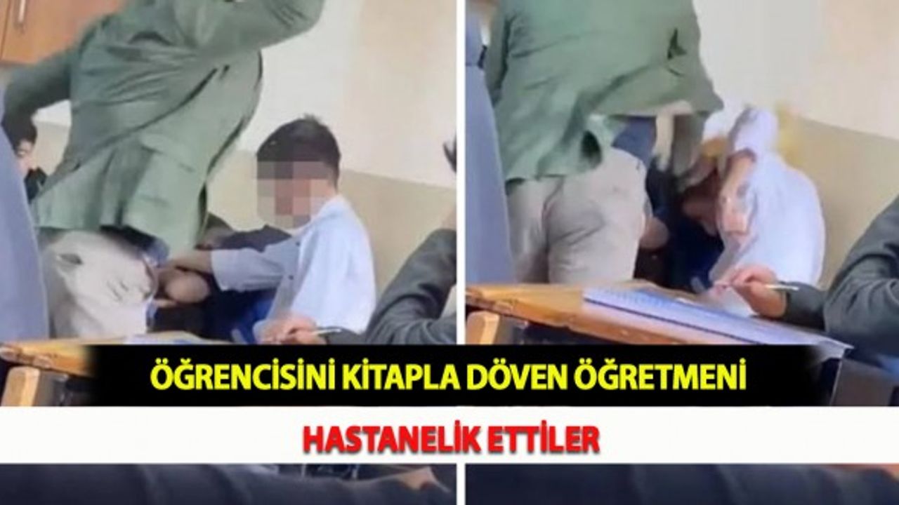 Öğrencisini Kitapla Döven Öğretmeni Hastanelik Ettiler
