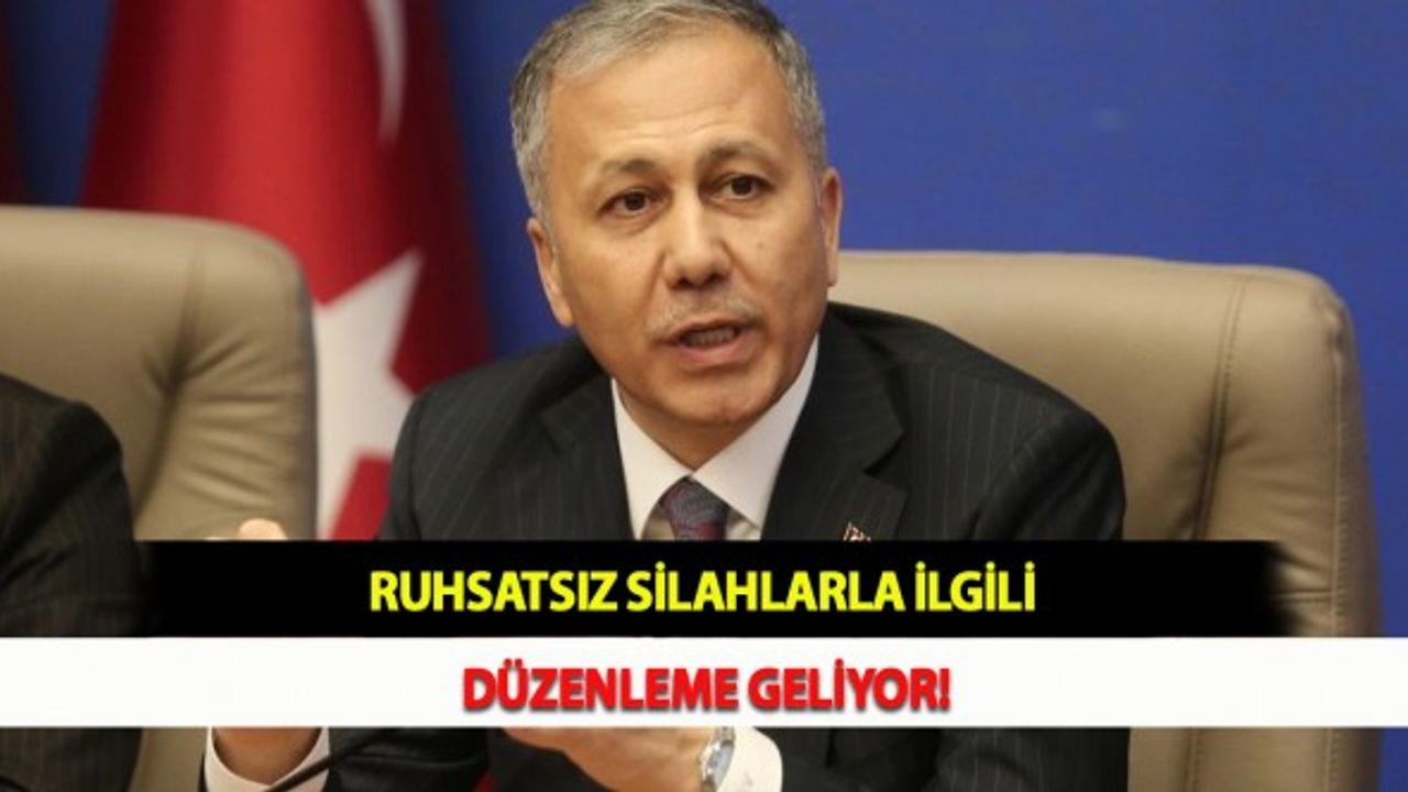 Ruhsatsız Silahlarla İlgili Düzenleme Geliyor!