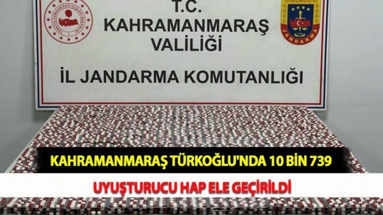 Kahramanmaraş Türkoğlu'nda 10 Bin 739 Uyuşturucu Hap Ele Geçirildi