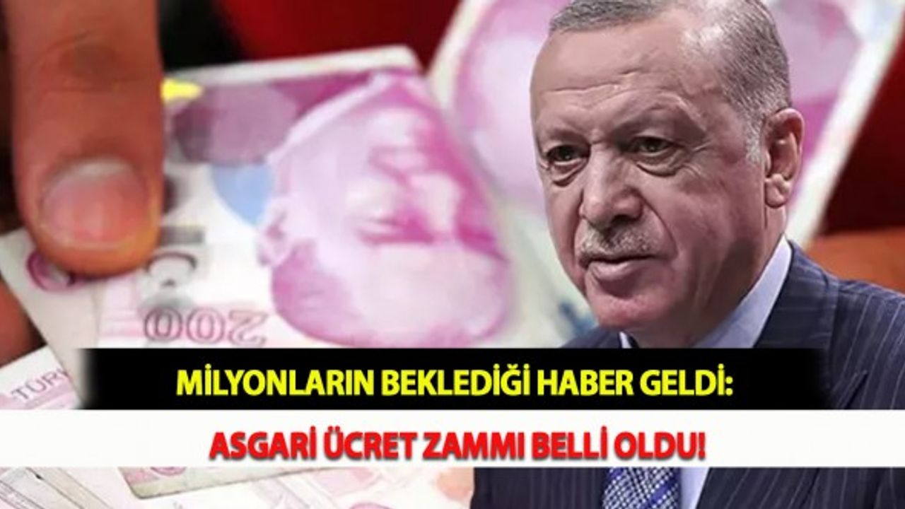 Milyonların Beklediği Haber Geldi: Asgari Ücret Zammı Belli Oldu!