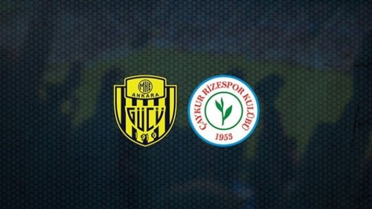 MKE Ankaragücü - Çaykur Rizespor canlı izle