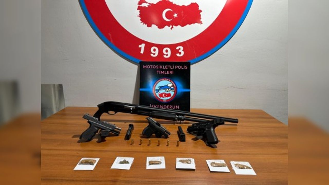 Polis uygulamasında aranan10 şüpheli yakalandı ve 7 ruhsatsız tabanca ele geçirildi