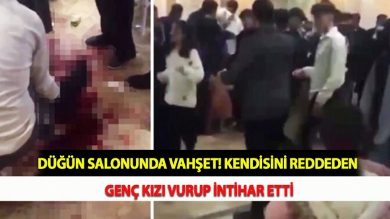 Düğün Salonunda Vahşet! Kendisini Reddeden Genç Kızı Vurup İntihar Etti