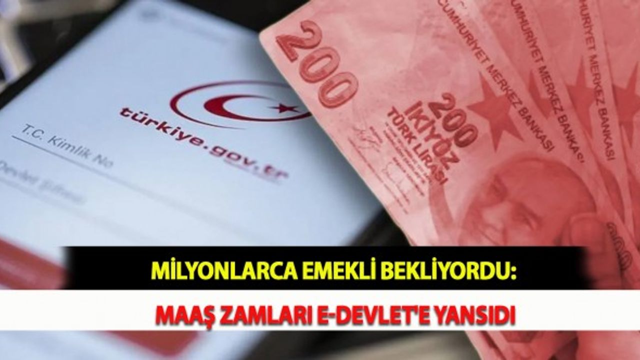Milyonlarca Emekli Bekliyordu: Maaş Zamları E-Devlet'e Yansıdı
