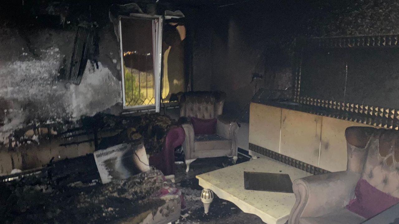 Kahramanmaraş'ta Çıkan Yangında Ev Kullanılamaz Hale Geldi!