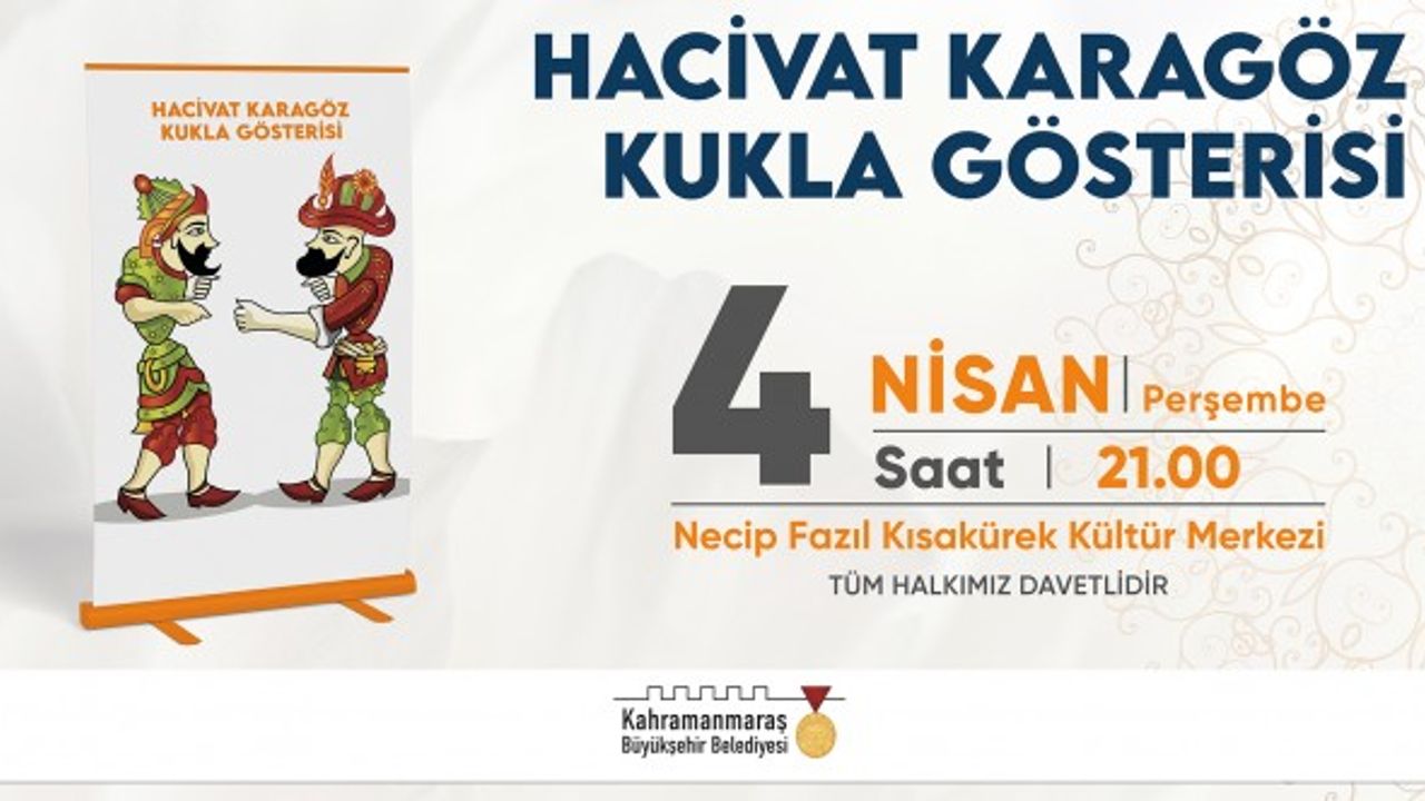 Hacivat Karagöz Gösterisi Minikler İçin Kahramanmaraş'ta Sahne Alacak