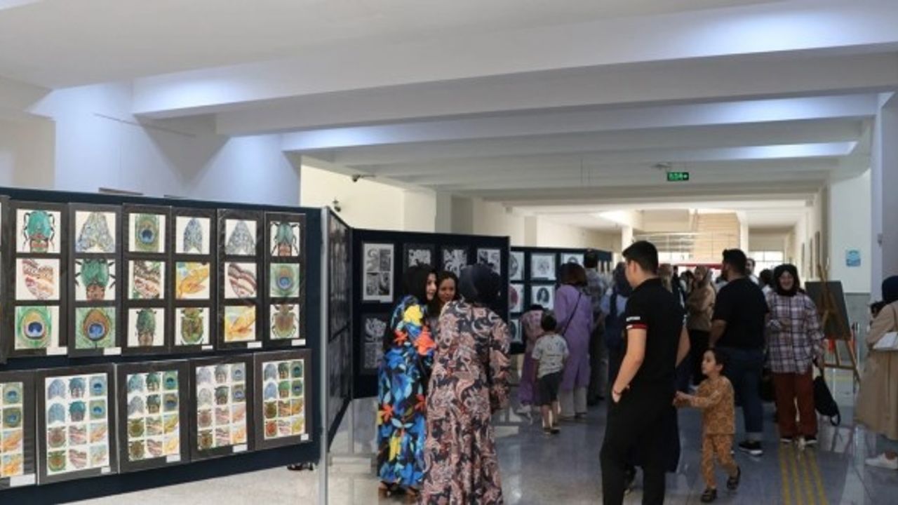 KSÜ Güzel Sanatlar Fakültesi Öğrencileri Sergi Açtı