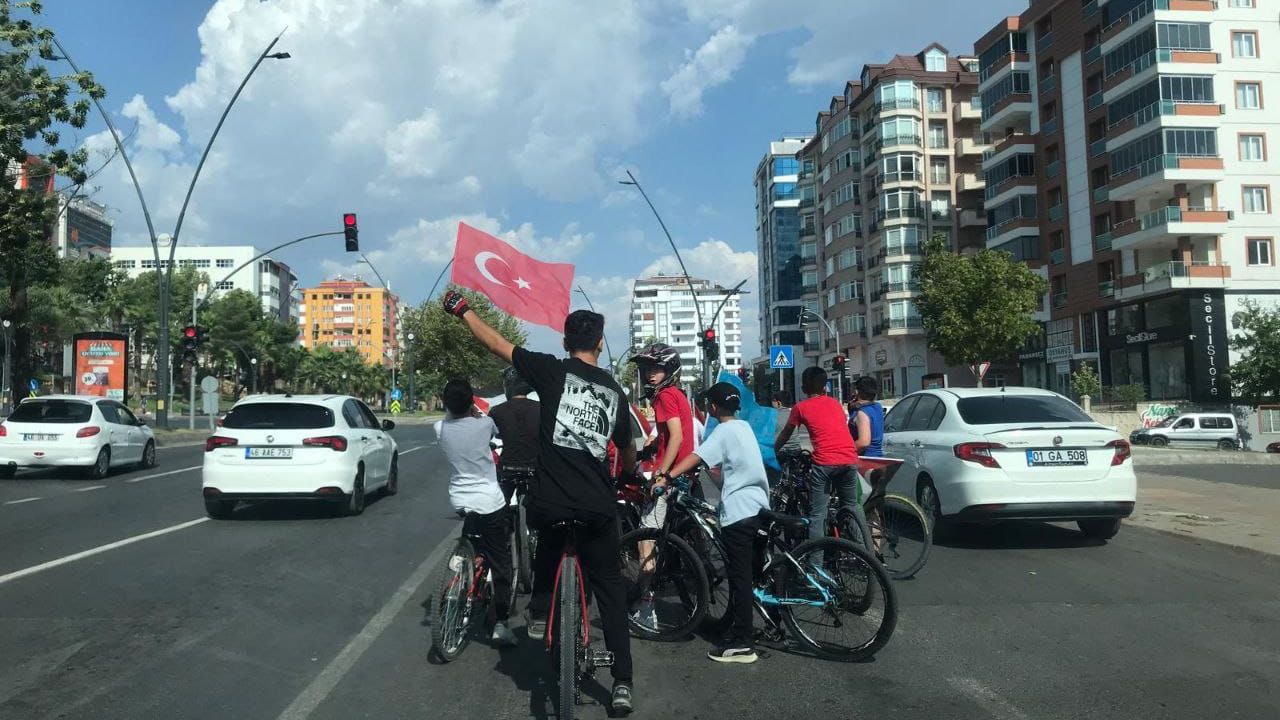 Kahramanmaraş'ta Gençler Gazze İçin Pedal Çevirdi