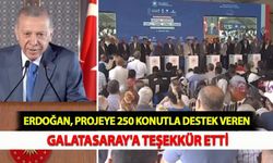 Erdoğan, Projeye 250 Konutla Destek Veren Galatasaray'a Teşekkür Etti