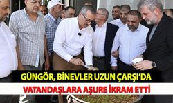 Güngör, Binevler Uzun Çarşı’da Vatandaşlara Aşure İkram Etti
