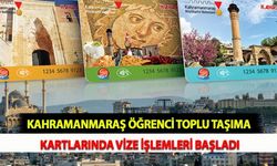 Kahramanmaraş Öğrenci Toplu Taşıma Kartlarında Vize İşlemleri Başladı
