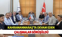 Kahramanmaraş'ta Devam Eden Çalışmalar Görüşüldü