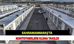 Kahramanmaraş'ta Konteynerlere Klima Takıldı