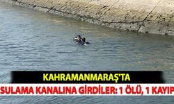 Kahramanmaraş'ta Sulama Kanalına Girdiler: 1 Ölü, 1 Kayıp