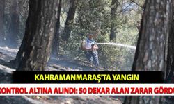 Kahramanmaraş'ta Yangın Kontrol Altına Alındı: 50 Dekar Alan Zarar Gördü