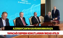 Azerbaycan'ın Kahramanmaraş'a Yapacağı Deprem Konutlarının İmzası Atıldı