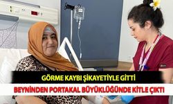 Görme Kaybı Şikayetiyle Gitti Beyninden Portakal Büyüklüğünde Kitle Çıktı
