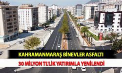 Kahramanmaraş Binevler Asfaltı 30 Milyon Tl'lik Yatırımla Yenilendi