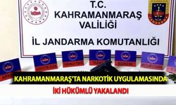 Kahramanmaraş'ta Narkotik Uygulamasında İki Hükümlü Yakalandı