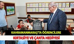 Kahramanmaraş'ta Öğrencilere Kırtasiye ve Çanta Hediyesi