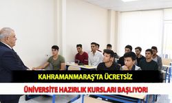 Kahramanmaraş'ta Ücretsiz Üniversite Hazırlık Kursları Başlıyor!
