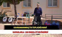 Kahramanmraş'ta Topladığı Mavi Kapaklarla  250 Engelliyi Sevindirdi
