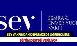SEY Vakfından Depremzede Öğrencilere  Eğitim Desteği Veriliyor