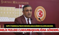 Tsk'ya Yönelik Sözleri Nedeniyle Chp'li Tanrıkulu'nun Dokunulmazlığının Kaldırılmasına Yönelik Fezleke Cumhurbaşkanlığına Gönderildi