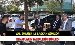 Vali Ünlüer ile Başkan Güngör Esnafların Taleplerini Dinledi