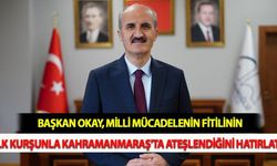 Başkan Okay, Milli Mücadelenin Fitilinin İlk Kurşunla Kahramanmaraş'ta Ateşlendiğini Hatırlattı