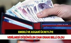 Emekli ve Asgari Ücretliye Verilmesi Düşünülen Zam Oranı Belli Oldu