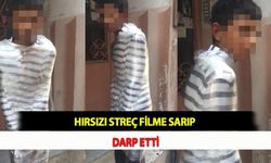 Hırsızı Streç Filme Sarıp Darp Etti