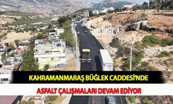 Kahramanmaraş Büğlek Caddesi'nde Asfalt Çalışmaları Devam Ediyor