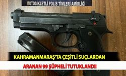 Kahramanmaraş'ta Çeşitli Suçlardan Aranan 99 Şüpheli Tutuklandı!