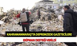 Kahramanmaraş'ta Depremzede Gazetecilere Ekipman Desteği Verildi