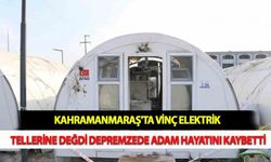 Kahramanmaraş'ta Vinç Elektrik Tellerine Değdi Depremzede Adam Hayatını Kaybetti