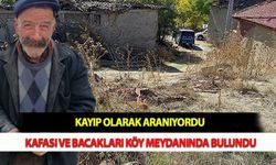 Kayıp Olarak Aranıyordu Kafası ve Bacakları Köy Meydanında Bulundu