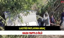 Lastiği Patlayan Araç Kaza Yaptı: 3 Ölü