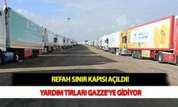 Refah Sınır Kapısı açıldı! Yardım Tırları Gazze'ye Gidiyor