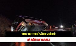 Yolcu Otobüsü Devrildi: 8'i Ağır 38 Yaralı!