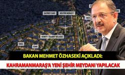 Bakan Mehmet Özhaseki Açıkladı: Kahramanmaraş’a Yeni Şehir Meydanı Yapılacak