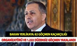 Bakan Yerlikaya: 82 Göçmen Kaçakçılığı Organizatörü ve 1.222 Düzensiz Göçmen Yakalandı