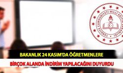 Bakanlık, 24 Kasım'da Öğretmenlere Birçok Alanda İndirim Yapılacağını Duyurdu