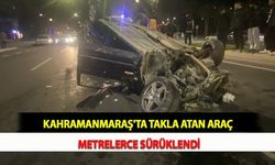 Kahramanmaraş'ta Takla Atan Araç Metrelerce Sürüklendi