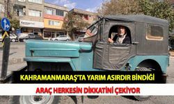 Kahramanmaraş'ta Yarım Asırdır Bindiği Araç Herkesin Dikkatini Çekiyor
